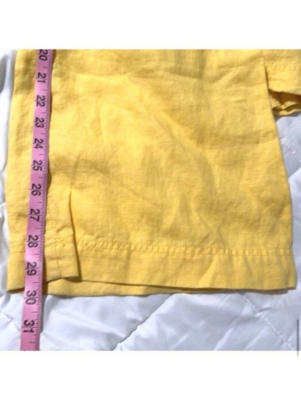 INC International Concepts Womens Yellow Linen Pants Size 14 - Picture 12 of 12